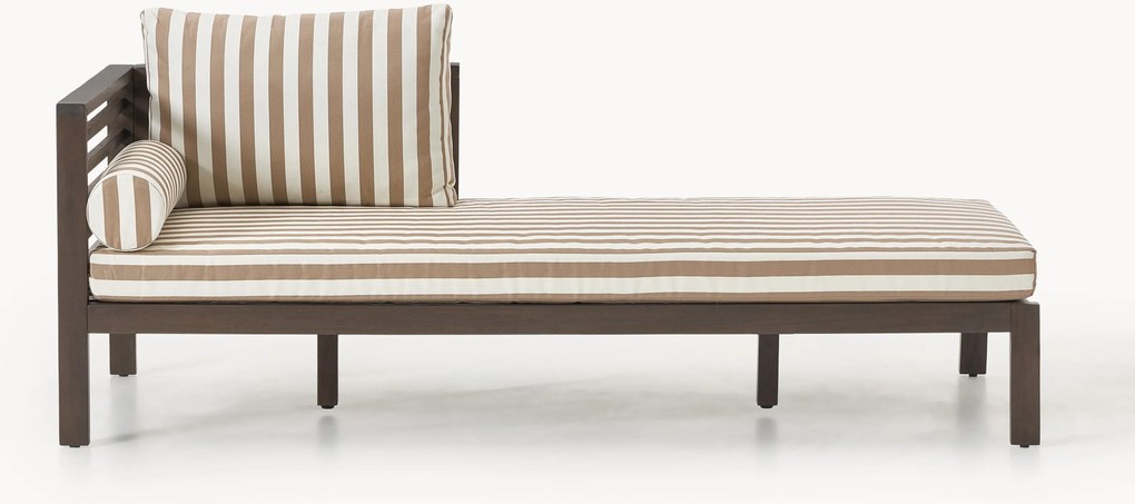 Lettino da giardino in legno di acacia Bo