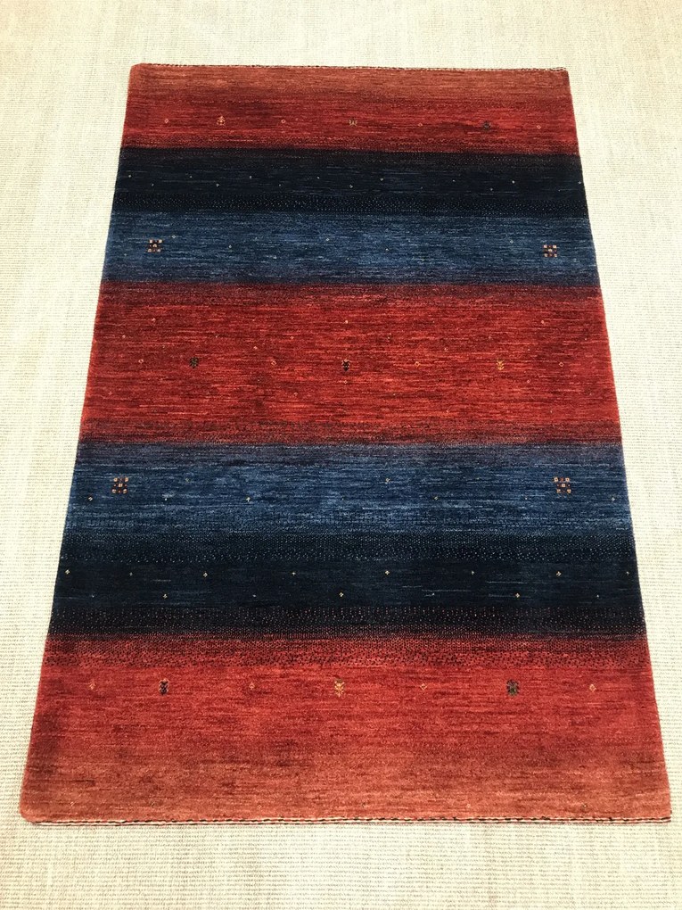 Loribaft Tappeto persiano 120x190 Blu (Iran) Annodato A Mano