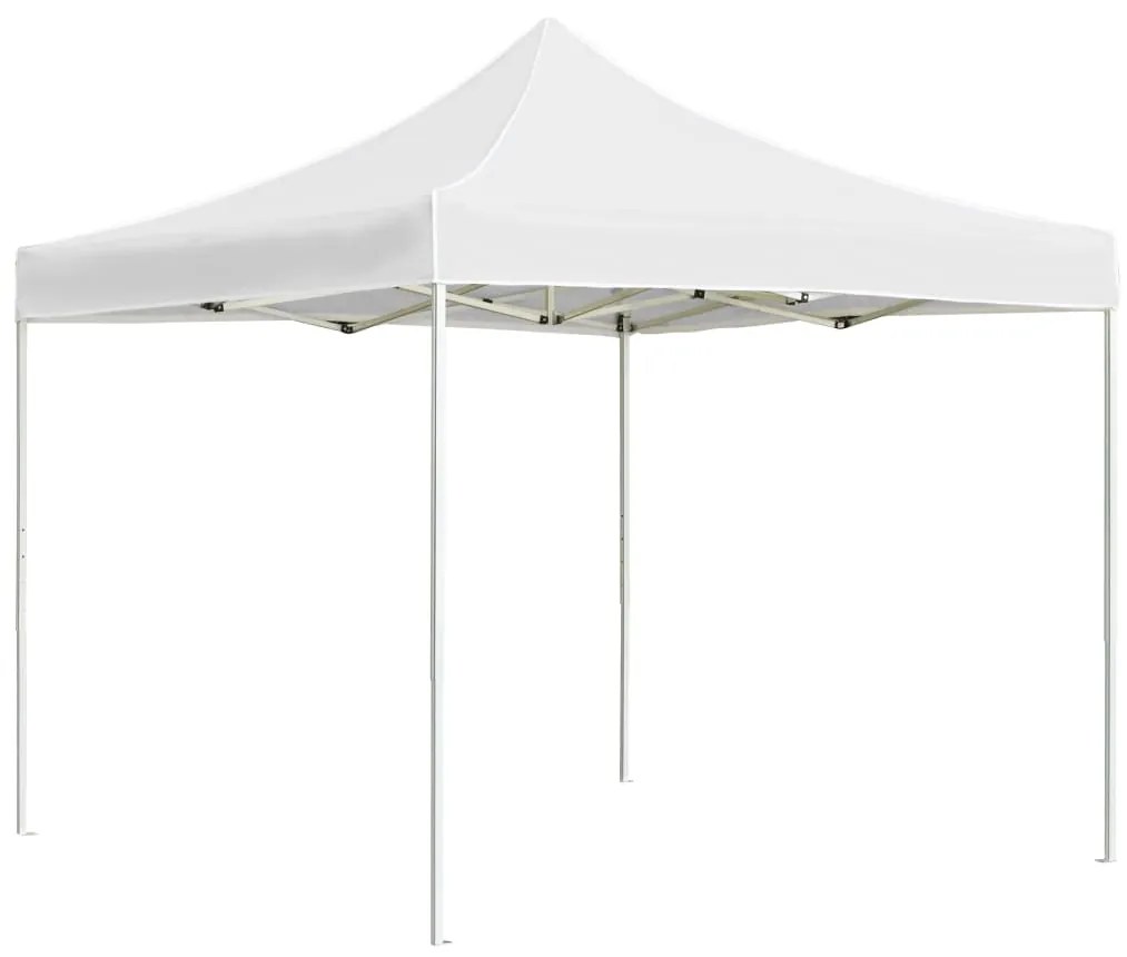 Gazebo Professionale Pieghevole Alluminio 2x2 M Bianco /