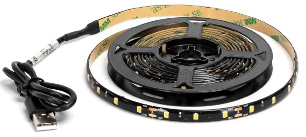 Aigostar - Striscia LED 2m LED/4,9W/5V 6500K IP65 nero