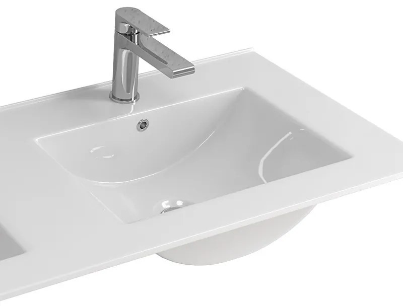 Kamalu - lavabo incasso 120 cm a doppia vasca litos-k7012d