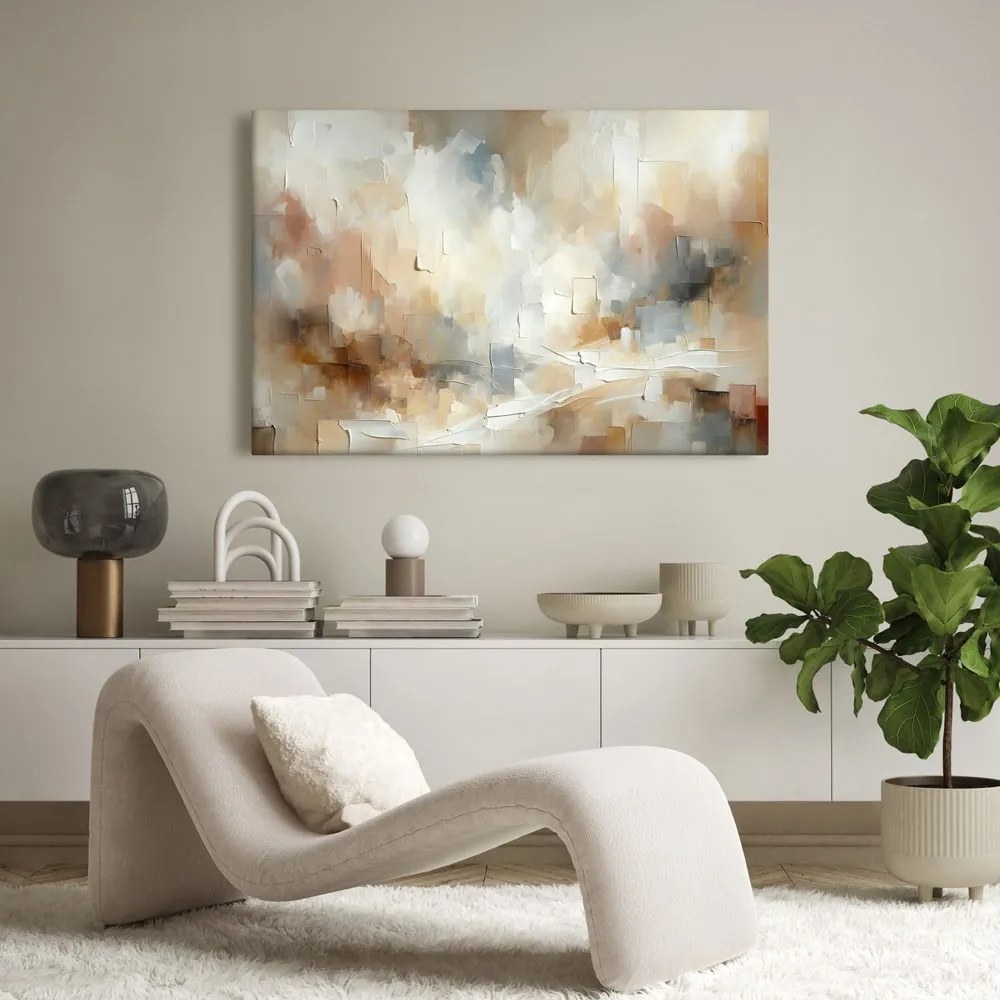 Quadro su tela – Astrazione delicata in beige