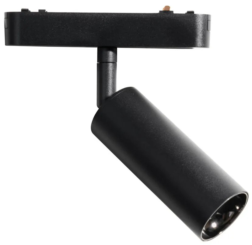 Faretto moderno nero per sistema binario monofase 4.5W 3000K - Magnetic Samson