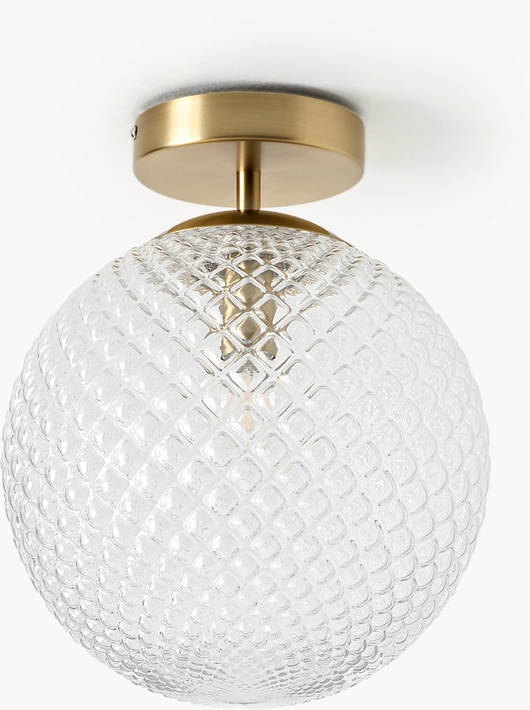 Lampada da soffitto piccola in vetro Lorna