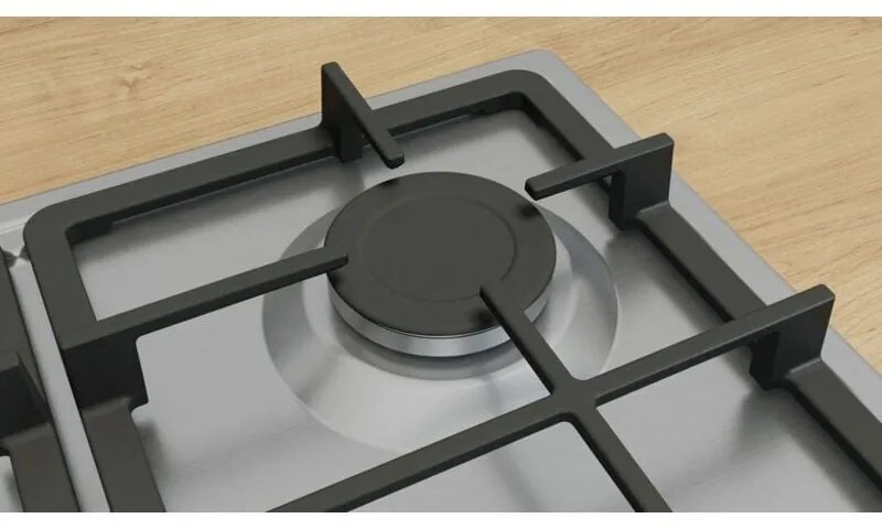 Bosch Serie 4 PGP6B5K90 Piano cottura a gas 60 cm 4 fuochi Acciaio Inox