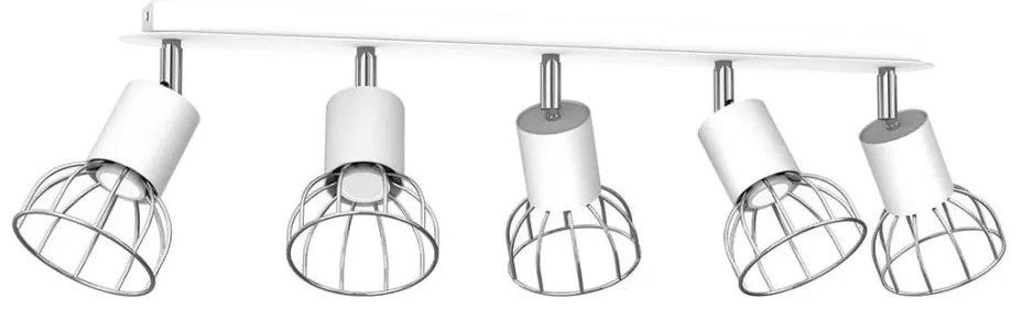 Luce Spot DANTE 5xGU10/25W/230V bianco/cromo lucido