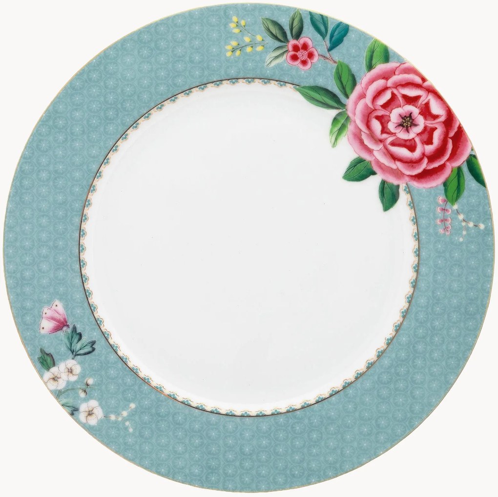 Set di 6 piatti piani in porcellana Blushing Birds