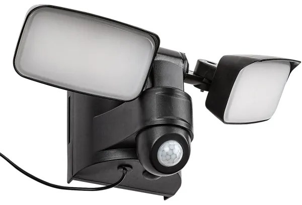 Rabalux 77091 - Lampada solare da parete LESZNO 2xLED/5W/3,7V IP54 nera