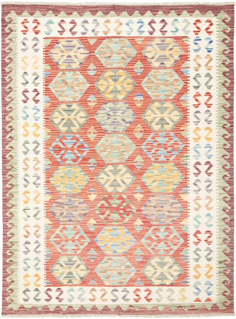 Kilim Tappeto 130x170 (Pakistan) Tessuto A Mano