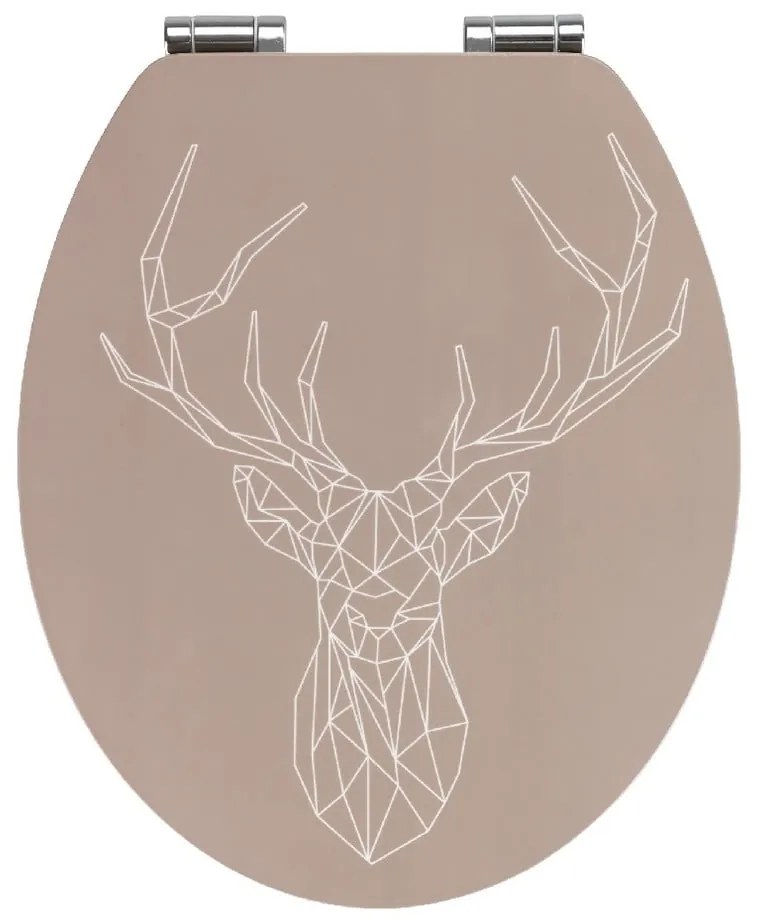 Sedile per wc in bambù e cartone, 44 x 37,5 cm Stag - Wenko