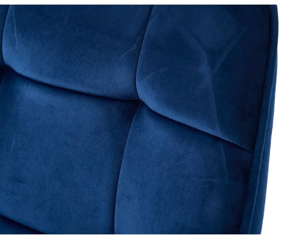 Set di sedie da pranzo blu scuro in imbottito con braccioli 2 pz Nolan Square – Unique Furniture