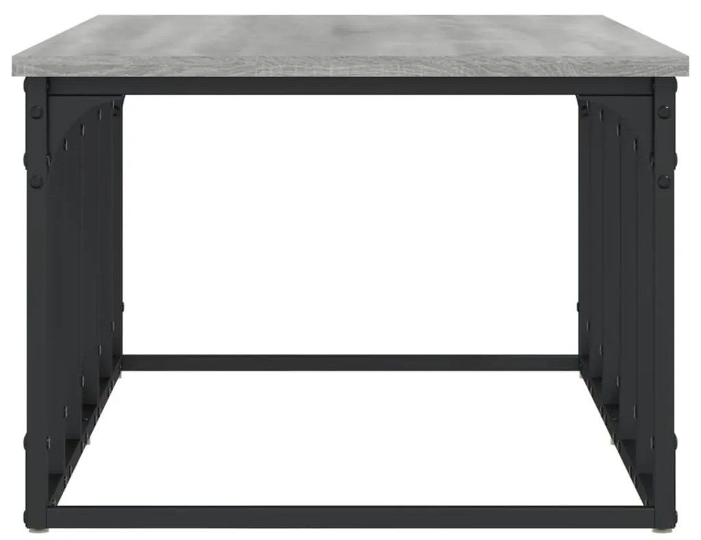 Tavolino salotto grigio sonoma 100x50x35,5cm legno multistrato