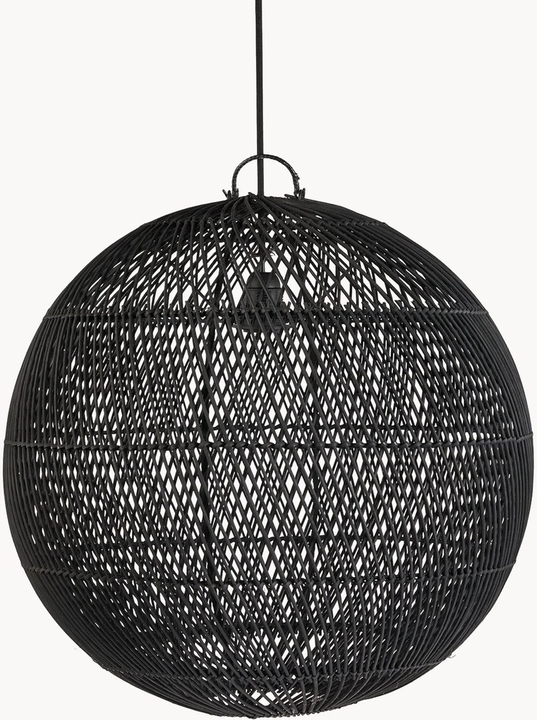 Lampada a sospensione in rattan tessuto a mano Bubble