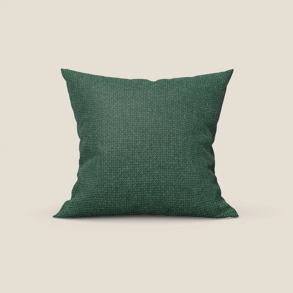 Onario cuscino disponibile in diversi colori realizzato in tessuto smacchiabile T08 verde