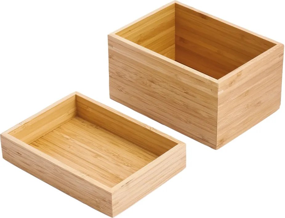 Organizer da bagno di colore naturale in bambù per cosmetici Isalys – MSV