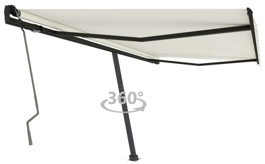 Tenda Da Sole Manuale Autoportante 400x350 Cm Crema /