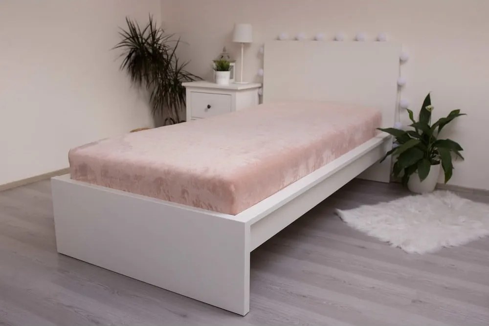 Lenzuolo in microflanella elasticizzata marrone 180x200 cm - Jerry Fabrics