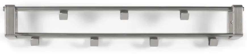 Attaccapanni da parete argentato in metallo 60 cm Rex – Spinder Design