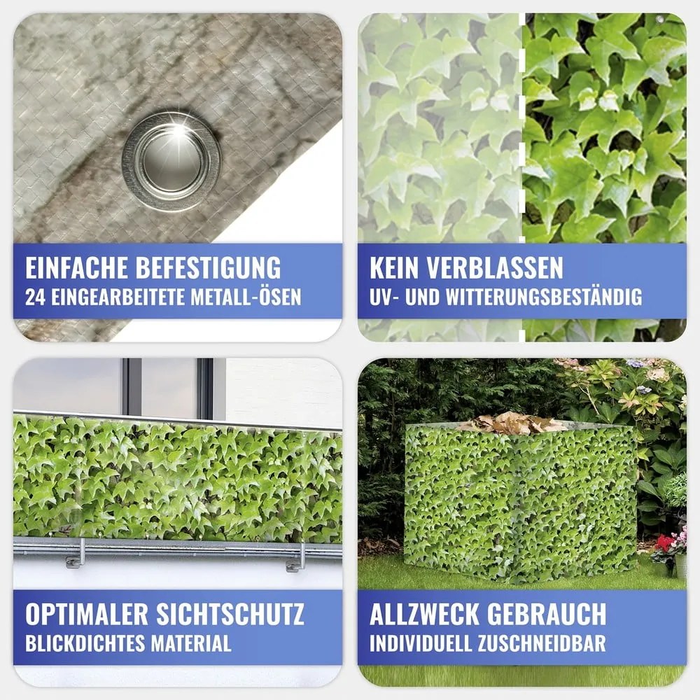 Parasole verde in plastica 500x85 cm Wilder Wein – Maximex