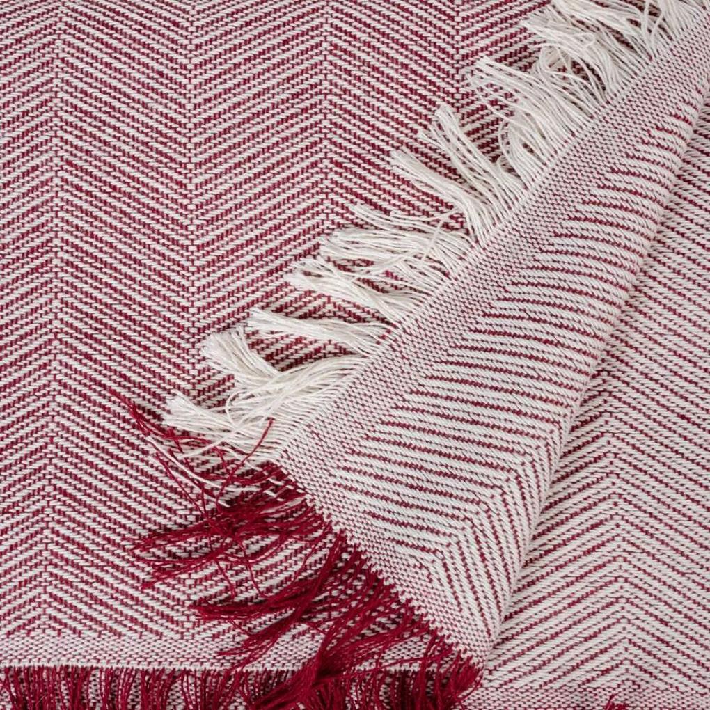 Trapunta Beige Rosso Granato 180 x 260 cm
