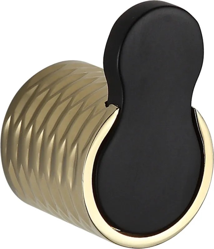 Mexen Base gancio per asciugamano, nero/oro - 7088235-57