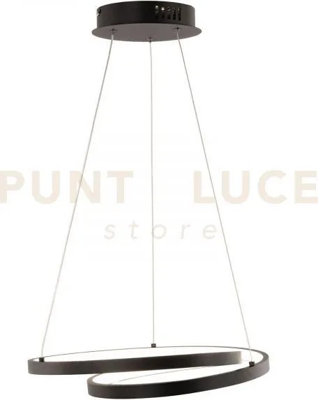 Lampadario a sospensione led lieve nera 30w 4000lm cct 3000k 4000k ...