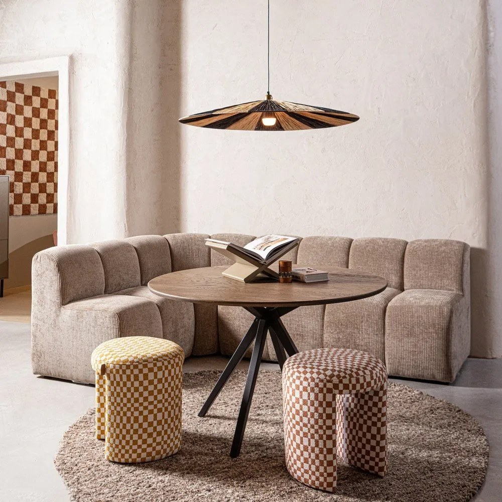 Sgabello giallo imbottito Charlie – WOOOD