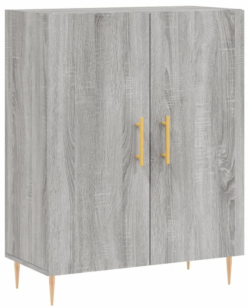 Credenza grigio sonoma 69,5x34x90 cm in legno multistrato