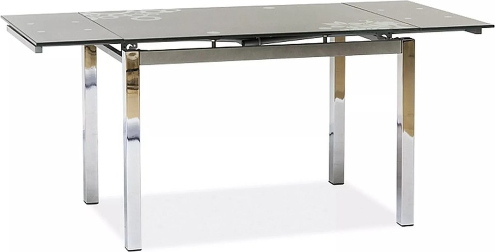 Tavolo GD-017 in vetro temperato grigio – 110/170x74x75 cm
