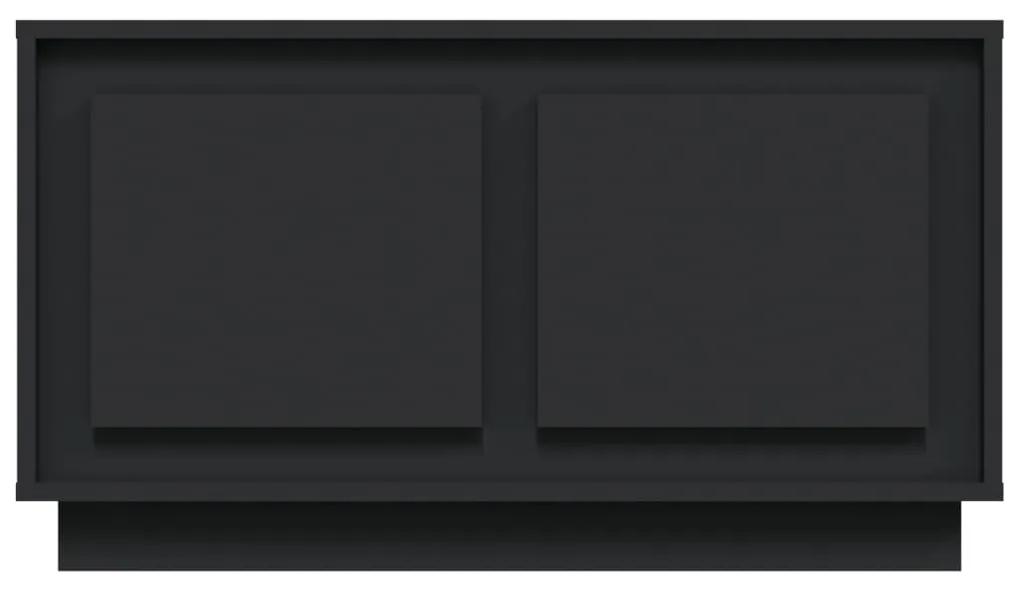 Mobile Porta TV Nero 80x35x45 cm in Legno Multistrato