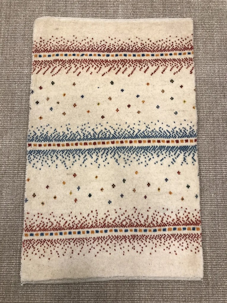 Gabbeh Tappeto persiano 100 x 60 Beige (Iran) Annodato A Mano