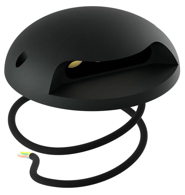 Faretto a pavimento da esterno 3W IP67 Monodirezionale - Antracite Colore Bianco Caldo 3.000K