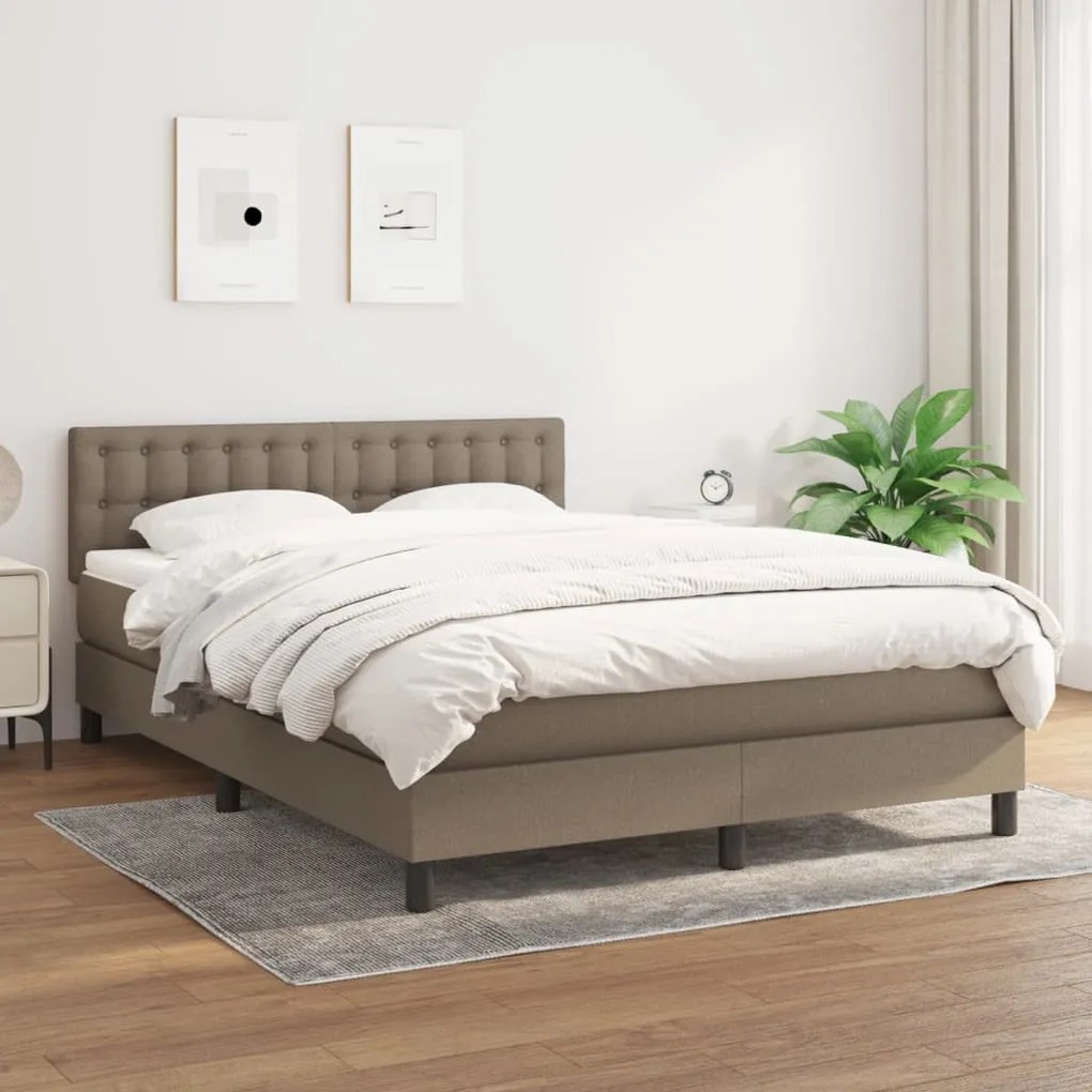 Giroletto A Molle Con Materasso Tortora 140x200 Cm İn Tessuto /