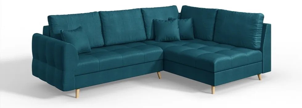 Divano angolare turchese (angolo destro) Ariella - Ropez