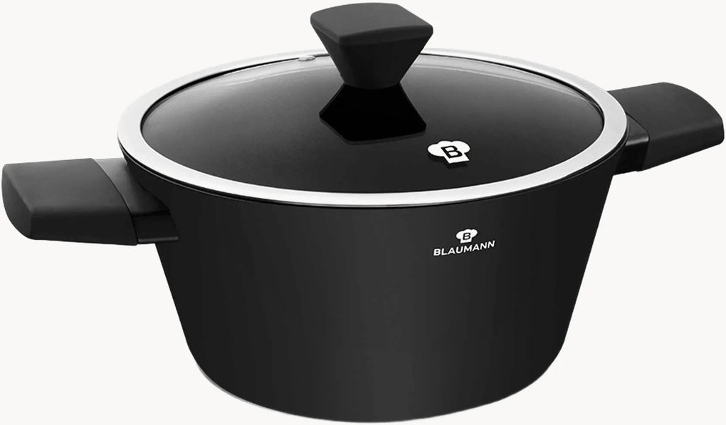 Casseruola con rivestimento antiaderente e coperchio Matte Black