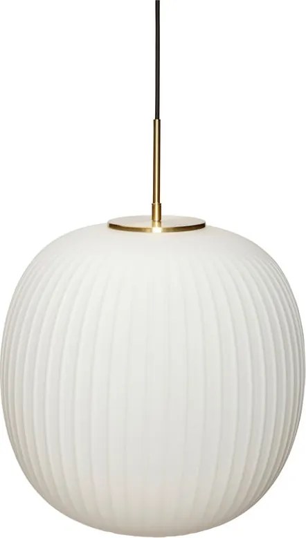 Lampada a sospensione bianca con paralume in vetro ø 40 cm Serene - Hübsch