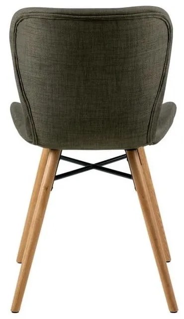 Sedie da pranzo in set verdi in imbottito 2 pz Batilda – Actona