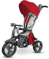 Triciclo Passeggino per Bambini 98x49x105 cm con Seggiolino Reversibile Ciao Rosso