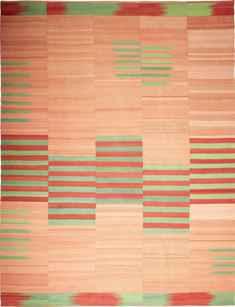 Kilim Tappeto 350x270 (Iran) Tessuto A Mano