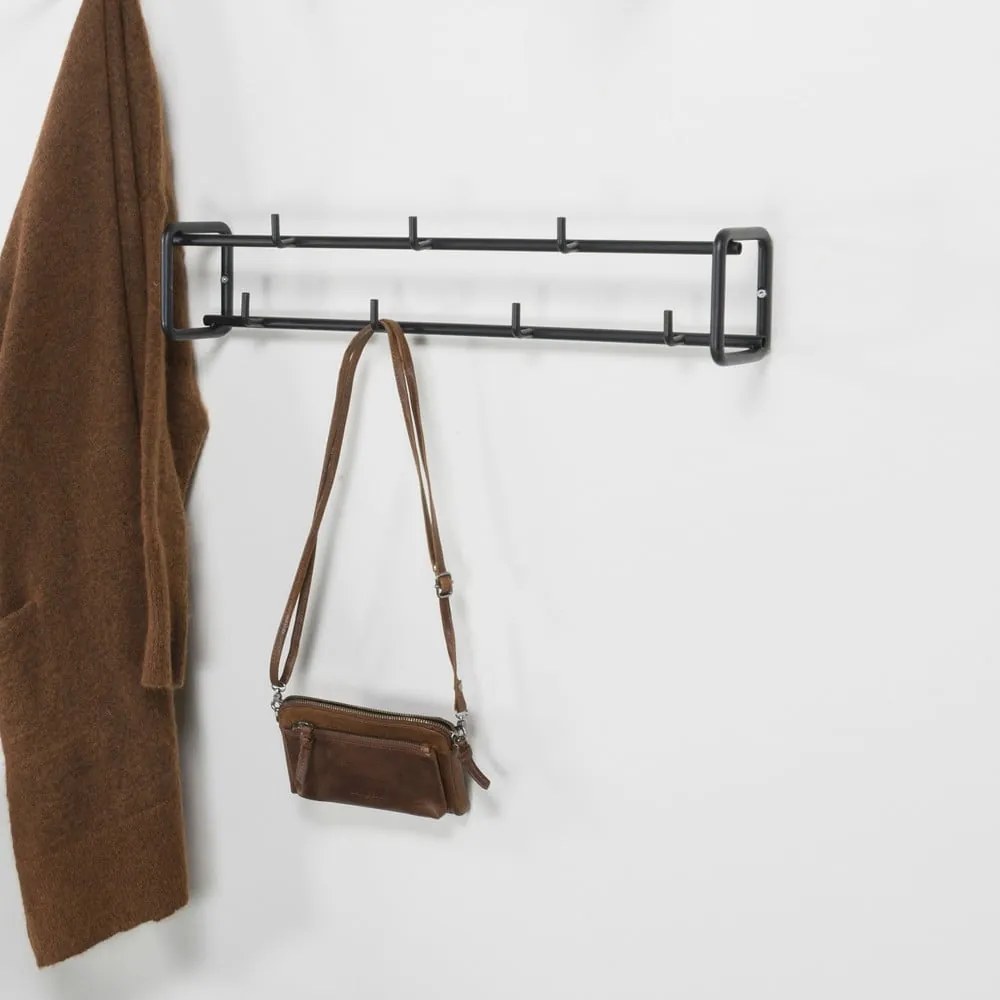 Appendiabiti da parete in metallo nero Clint - Spinder Design