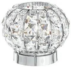 Lumetto concert cromo 1 luce attacco g9 16x16x16cm in metallo e cri...