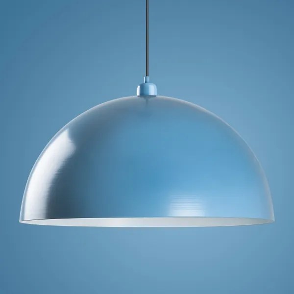 Lampadario a sospensione con filo KURE 1xE27/40W/230V blu