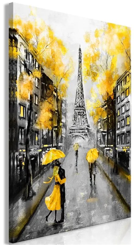 Quadro Autumn in Paris (1 Part) Vertical  Colore bianco e nero, Dimensioni e Misure 80x120