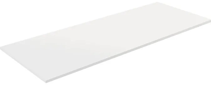 Top per lavabo Compatech VISOBATH L 121 x H 1.2 x P 46 cm bianco mdf, opaco