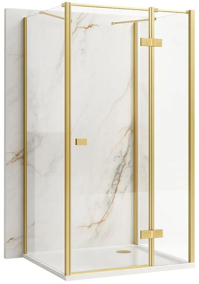Cabina doccia Rea Atlas 100x100 Brush Gold