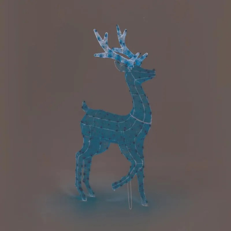 Stella decorativa luminosa 240 lampadine led bianco caldo L 1.2 m x H 125 cm