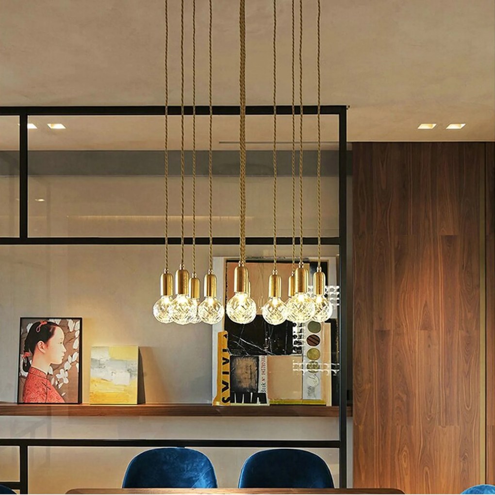 Lampada Da Soffitto Singola Retro Gold APP649-1CP