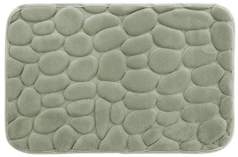 Tappetino da bagno verde 50x80 cm Ricochet - douceur d'intérieur