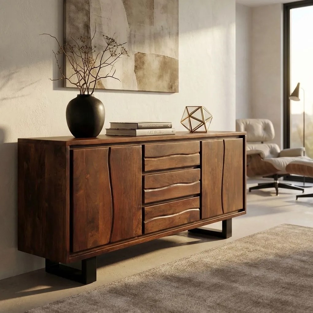 SOLE - madia in legno massiccio