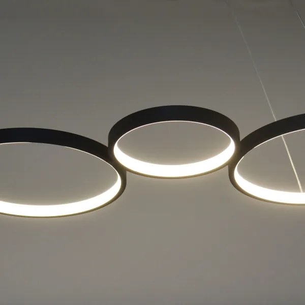 Lampadario LED a sospensione con filo FLAMENCO LED/42W/230V 4000K nero